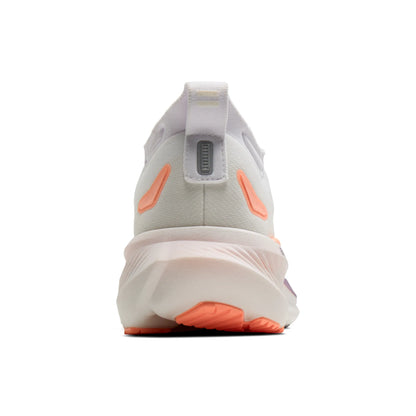 Brooks Damenlaufschuhe Glycerin 23 White/Mulled Grape/Clear, komfortabler Laufschuh für weiche Landungen - machsport