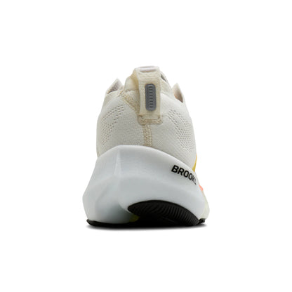 Brooks Damenlaufschuhe Glycerin Flex White/Peach/Nightlife, flexibler Laufschuh für Straße, Long Runs und Workouts - machsport