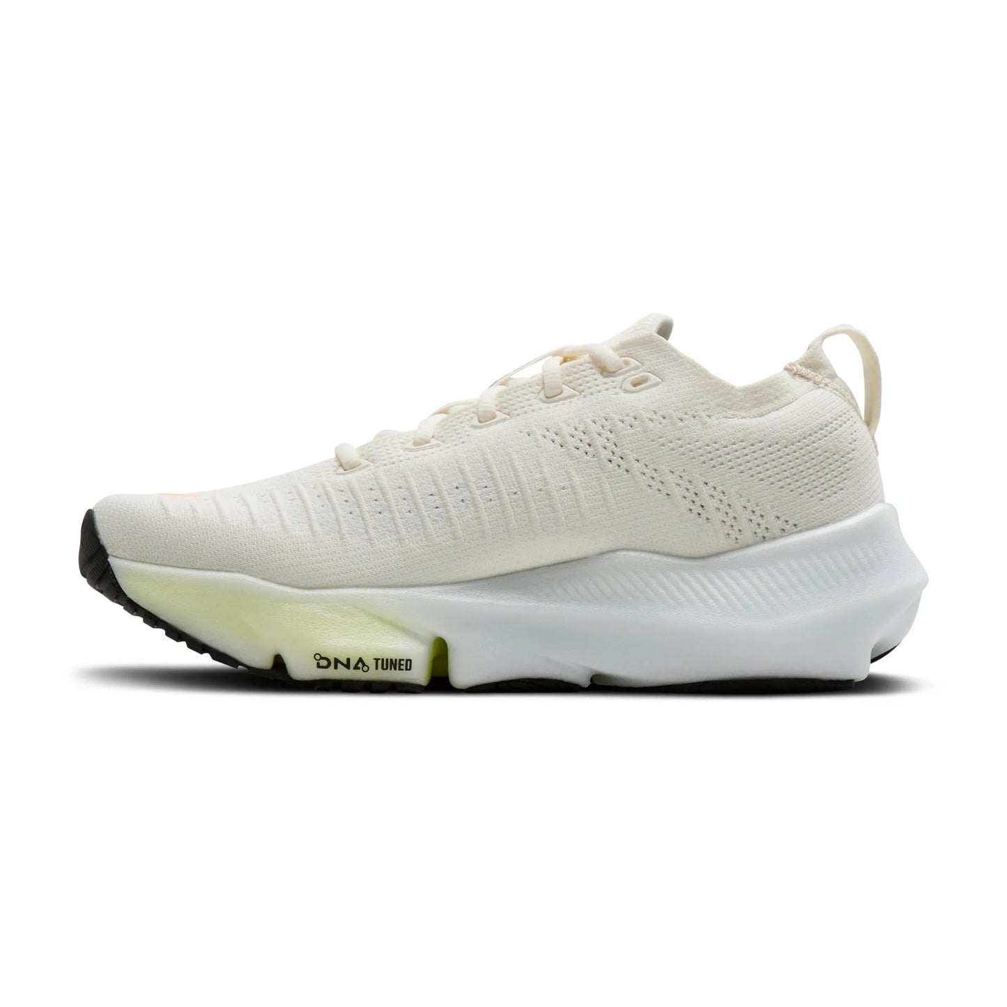 Brooks Damenlaufschuhe Glycerin Flex White/Peach/Nightlife, flexibler Laufschuh für Straße, Long Runs und Workouts - machsport
