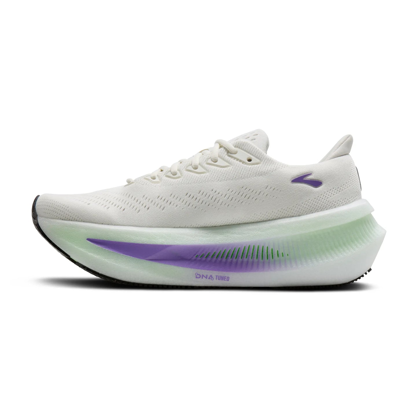 Brooks Damenlaufschuhe Glycerin Max 2 Bluewash/Purple Hebe/Green, maximal gedämpfter Laufschuh für Komfort und fließende Übergänge - machsport