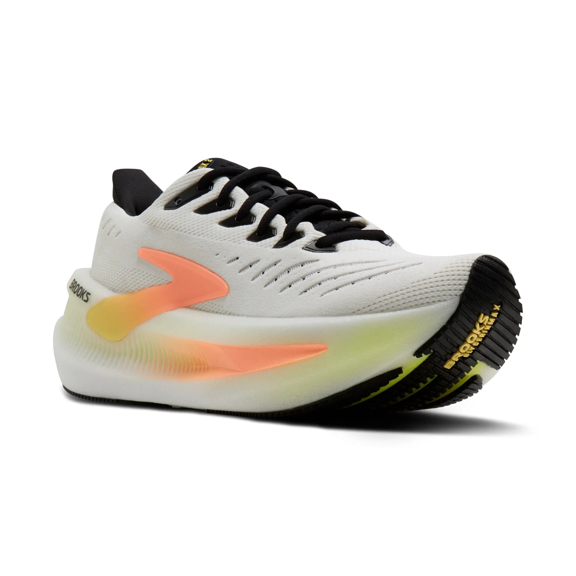 Brooks Damenlaufschuhe Glycerin Max 2, White/Cyber Yellow/Nightlife – Bild 