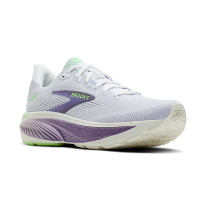 Brooks Damenlaufschuhe Ghost 18, White/Purple Hebe/Green - machsport