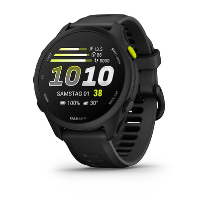 Garmin Forerunner 70 Schwarz, GPS Laufuhr mit AMOLED Display und Schnellwechsel-Armband 20 mm - machsport