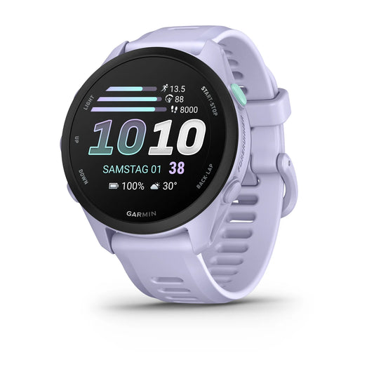 Garmin Forerunner 70, Cool Lavender mit Schnellwechsel-Armband 20 mm Silikon – lila / ONE SIZE