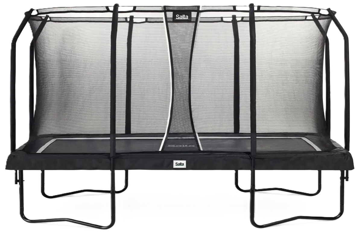 Salta Trampolin Premium Black Edition - 396x244cm - Rechteckig Schwarz - machsport