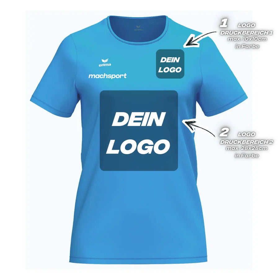 Erima Damenlaufshirt Intro Funktionsteamshirt, curacao - machsport