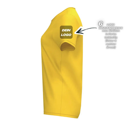 Erima Damenlaufshirt Intro Funktionsteamshirt, gelb - machsport