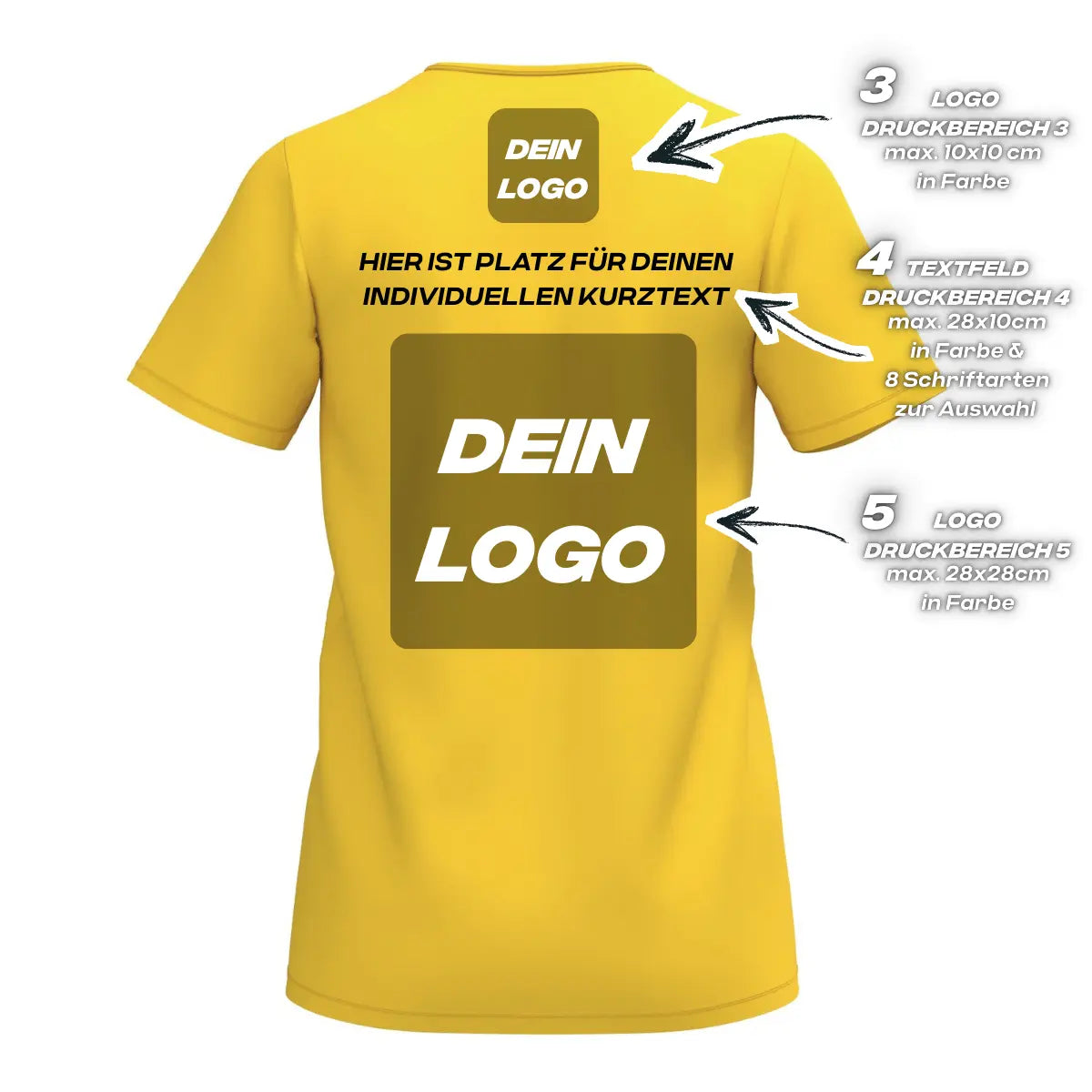 Erima Damenlaufshirt Intro Funktionsteamshirt, gelb - machsport