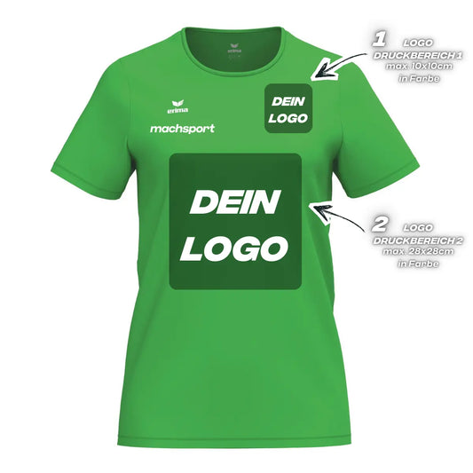 Erima Damenlaufshirt Intro Funktionsteamshirt, grün – 34