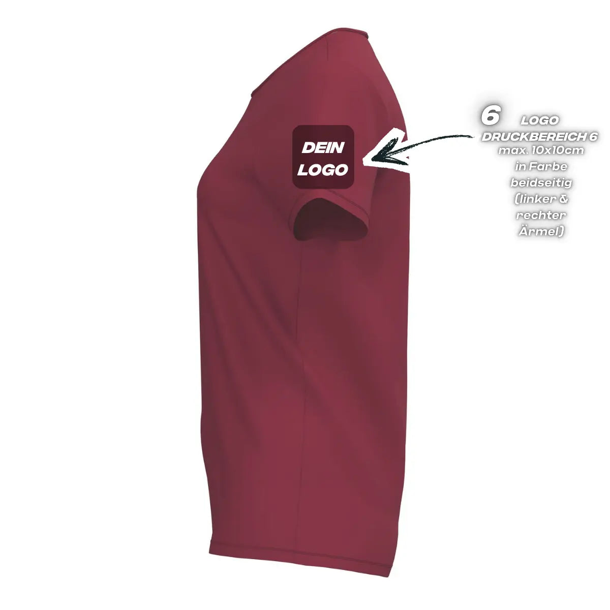 Erima Damenlaufshirt Intro Funktionsteamshirt, new bordeaux - machsport – Bild 