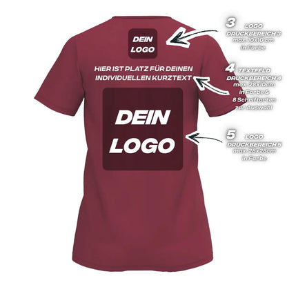 Erima Damenlaufshirt Intro Funktionsteamshirt, new bordeaux - machsport