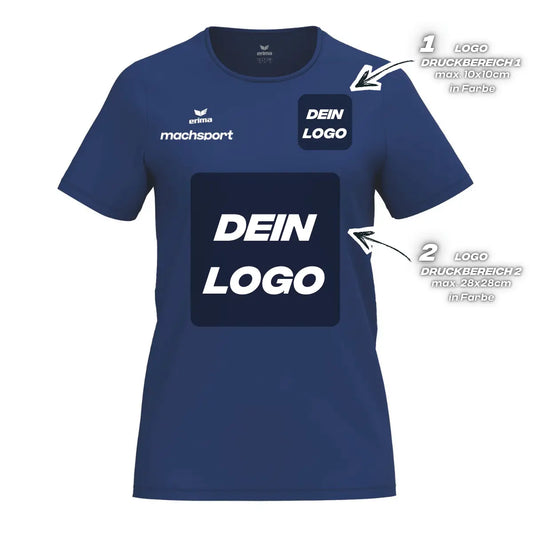 Erima Damenlaufshirt Intro Funktionsteamshirt, new navy – 34