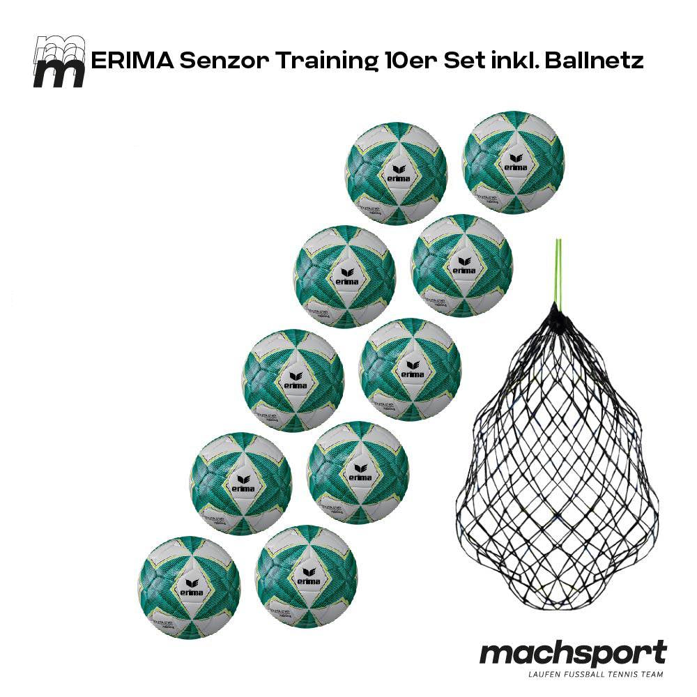 Erima Senzor Training 10er-Set inkl. Ballnetz - machsport