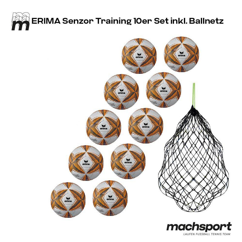 Erima Senzor Training 10er-Set inkl. Ballnetz - machsport – Bild 1