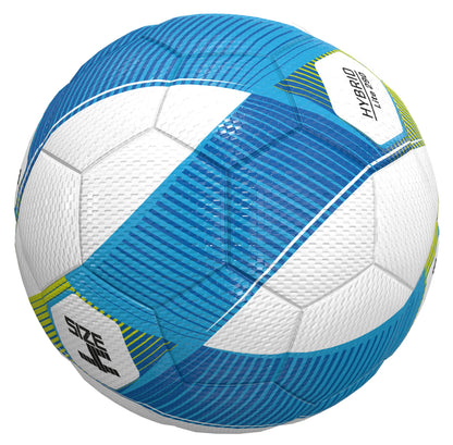 Erima Hybrid Lite 290 Fußball-Set mit 10 Bällen und Ballnetz, Größe 4, für Fußballtraining und Spielspaß