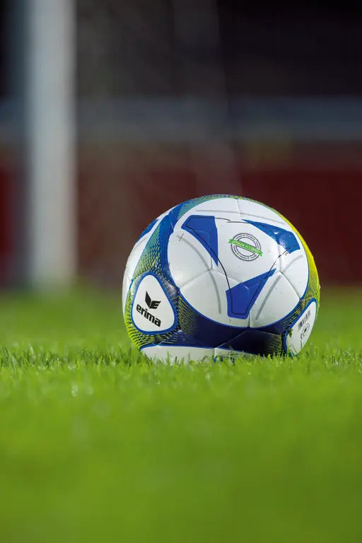 Erima Hybrid Training 10er-Set mit Fußbällen Größe 5 und Ballnetz, geeignet für Fußballtraining und Spiele – Bild 
