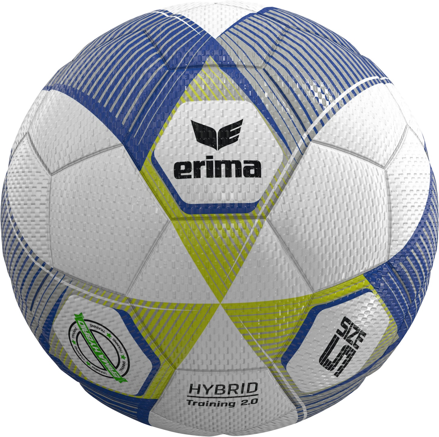 Erima Hybrid Training 2.0 Fußball-Set mit 10 Bällen, Größe 4 und 5, inklusive Ballnetz für Training und Spiele