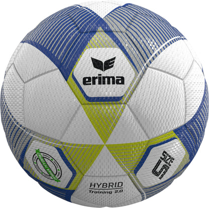 Erima Hybrid Training 2.0 Fußball-Set mit 10 Bällen, Größe 4 und 5, inklusive Ballnetz für Training und Spiele