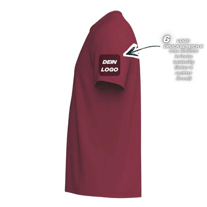 Erima Herrenlaufshirt Intro Funktionsteamshirt, new bordeaux - machsport