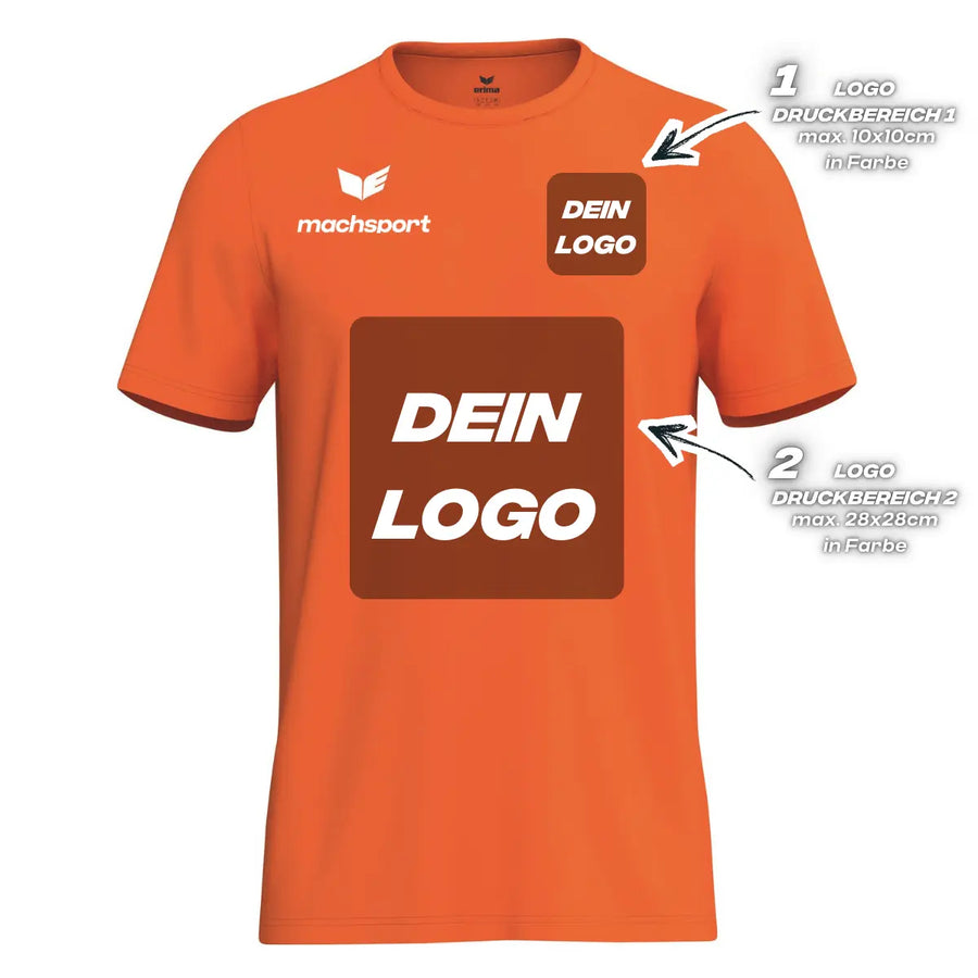 Erima Herrenlaufshirt Intro Funktionsteamshirt, orange - machsport
