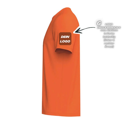 Erima Herrenlaufshirt Intro Funktionsteamshirt, orange - machsport