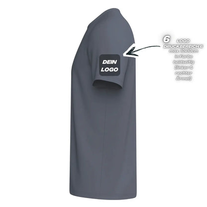 Erima Herrenlaufshirt Intro Funktionsteamshirt, slate grey - machsport