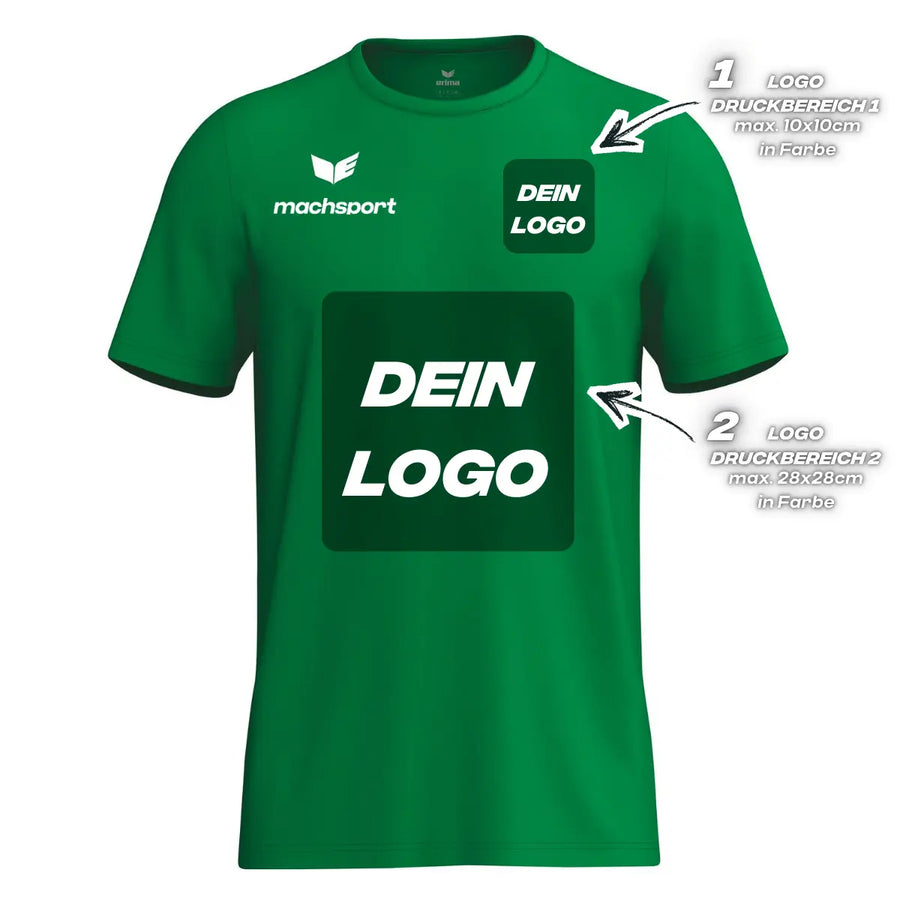 Erima Herrenlaufshirt Intro Funktionsteamshirt, smaragd - machsport