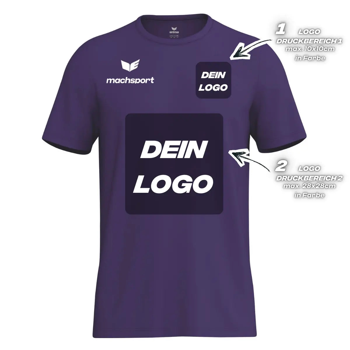 Erima Herrenlaufshirt Intro Funktionsteamshirt, violet - machsport – Bild 