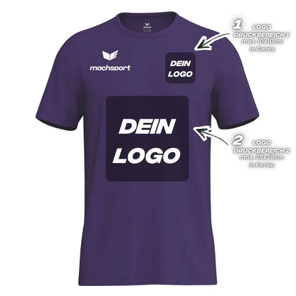 Erima Herrenlaufshirt Intro Funktionsteamshirt, violet - machsport
