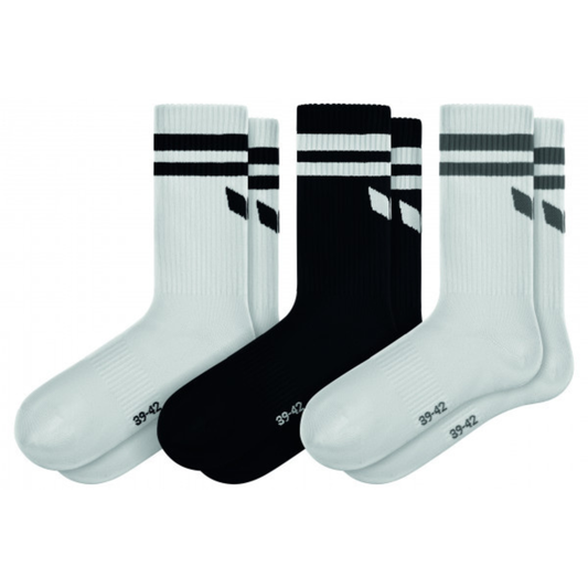 Erima Sportsocken Wings Socks 3-Pack – weiß / 31-34
