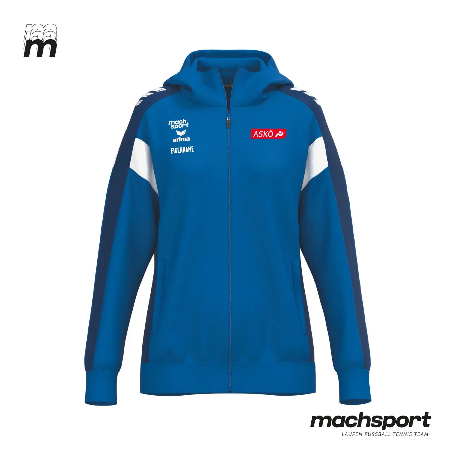 Damen-Wettkampfjacke von Erima für Turnen, Teamsport, mit ASK Nettingsdorf Logo, sportlich und bequem, neu. – Bild 