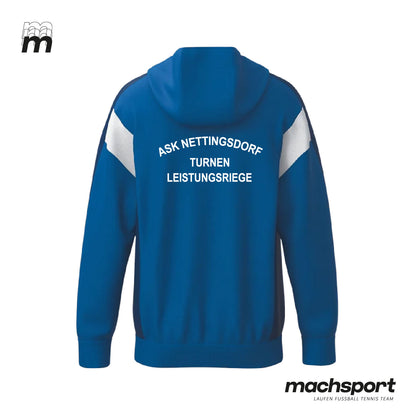Kinder Turnen Wettkampfjacke von Erima, ASK Nettingsdorf Teamsport, hintenansicht, sportliche Turnjacke für Wettkämpfe