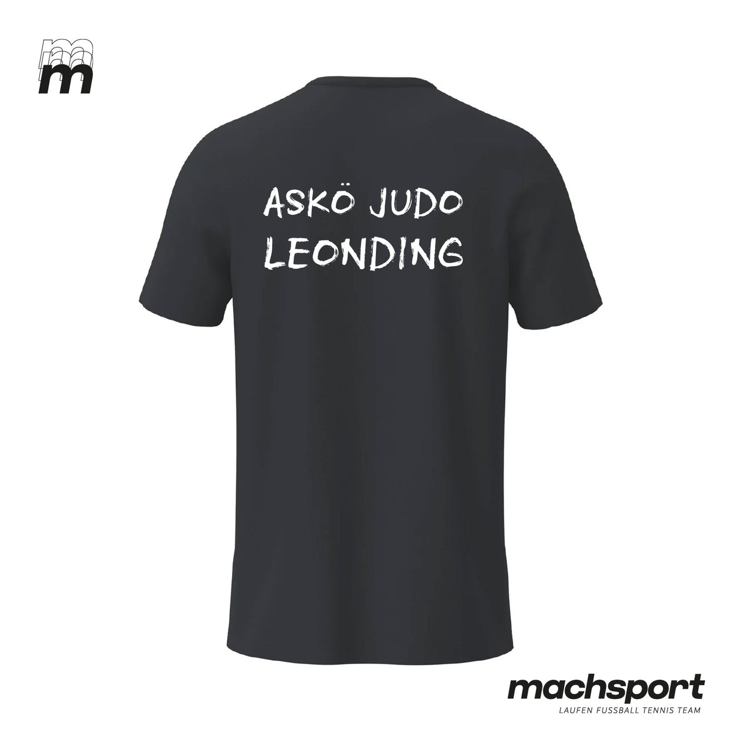 ASKÖ Judo Leonding Teamsport Freizeitshirt von Erima, Rückseite mit Logo und sportlichem Design sichtbar.