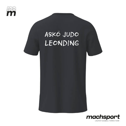 ASKÖ Judo Leonding Teamsport Freizeitshirt von Erima, Rückseite mit Logo und sportlichem Design sichtbar.
