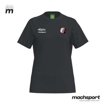 Damen Freizeitshirt von Erima für Teamsport, mit ASKÖ Judo Leonding Logo und sportlichem Design.