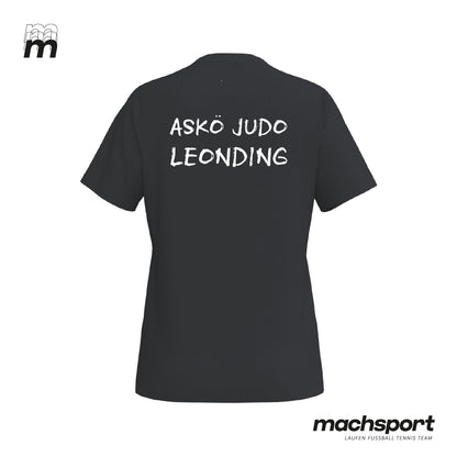 Damen Freizeitshirt von Erima für Teamsport, Rückansicht, ASKÖ Judo Leonding, bequemes Judo-Leisure-Shirt, sportliche Damenmode
