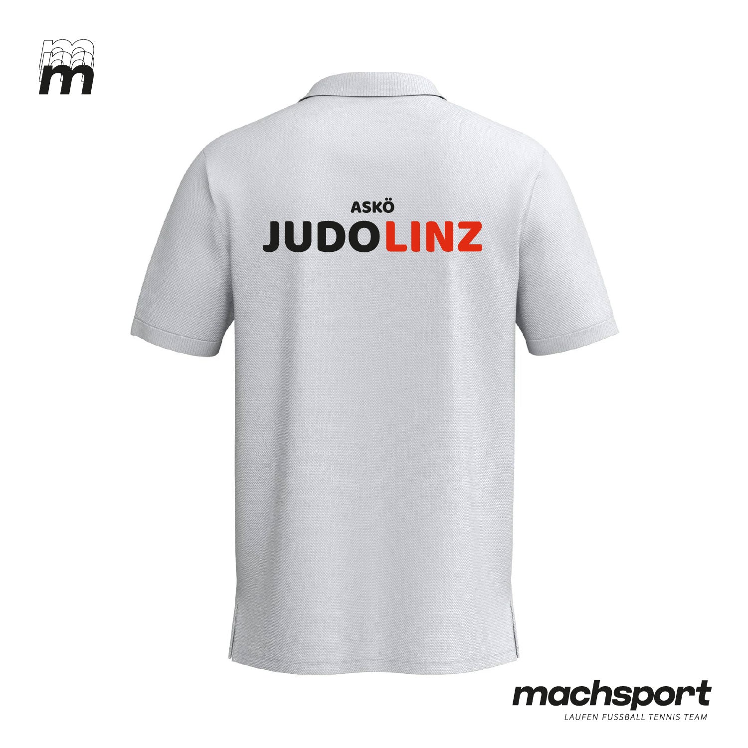ASKÖ Judo Linz Poloshirt von Erima, Teamsport-Design, vorne und hinten sichtbar, bequemes Sport-Poloshirt für Teamsportaktivitäten – Bild 