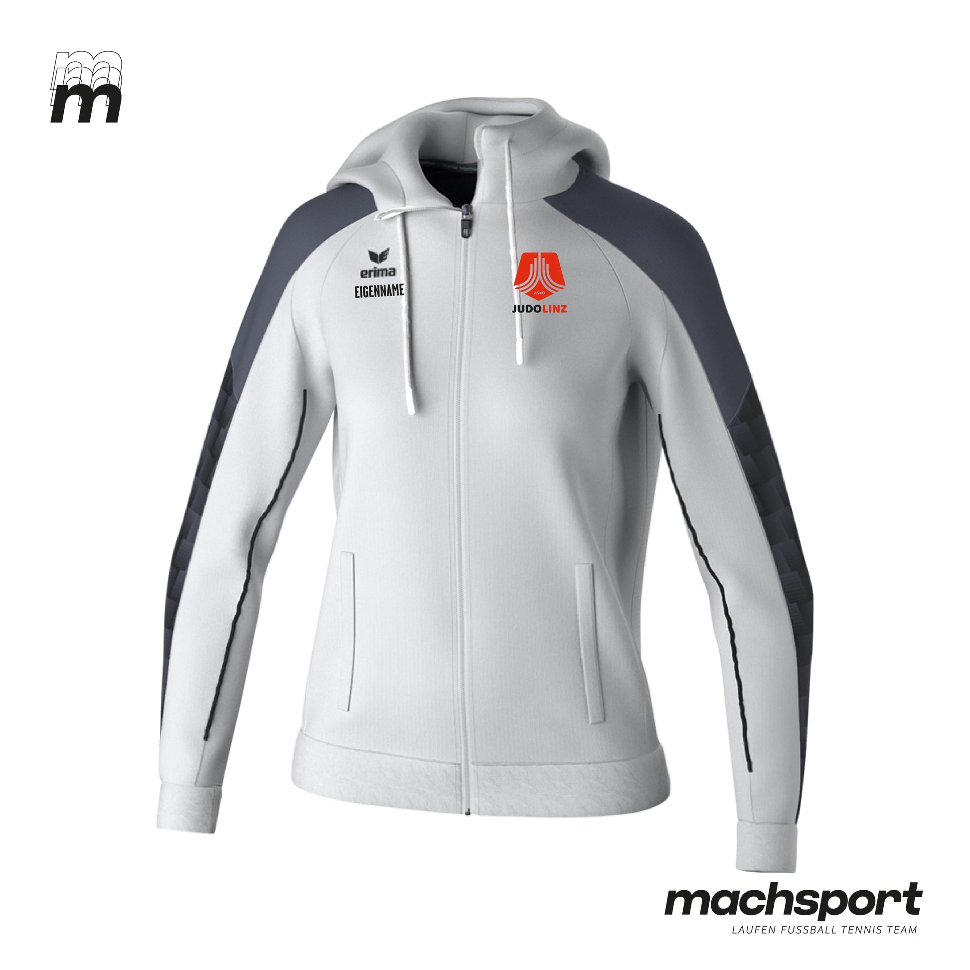 ASKÖ Judo Linz Trainingsjacke mit Kapuze Damen - machsport – Bild 