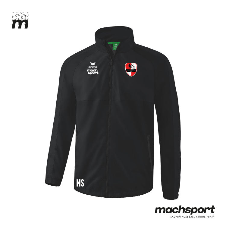 Erima Teamsport Regenjacke für LSC Linz, wasserabweisend, atmungsaktiv, in blau mit LSC Linz Logo, sportliche Outdoor-Bekleidung