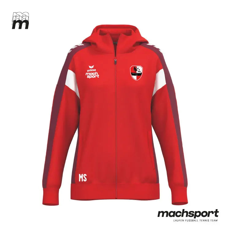 Damen Trainingsjacke von Erima für Teamsport, LSC Linz mit Kapuze, aus bequemem Material, sportlich und funktional. – Bild 