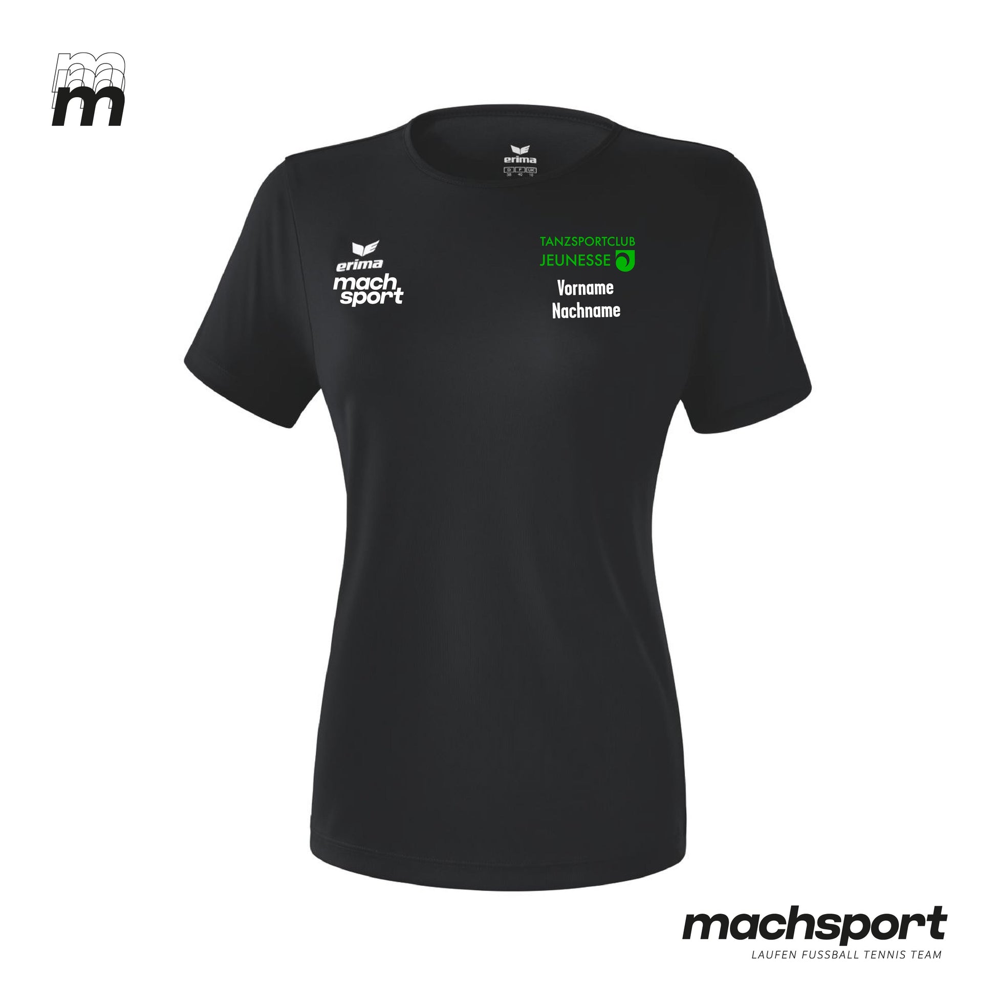 TSC Jeunesse Funktionsshirt Schwarz Frauen - machsport – Bild 