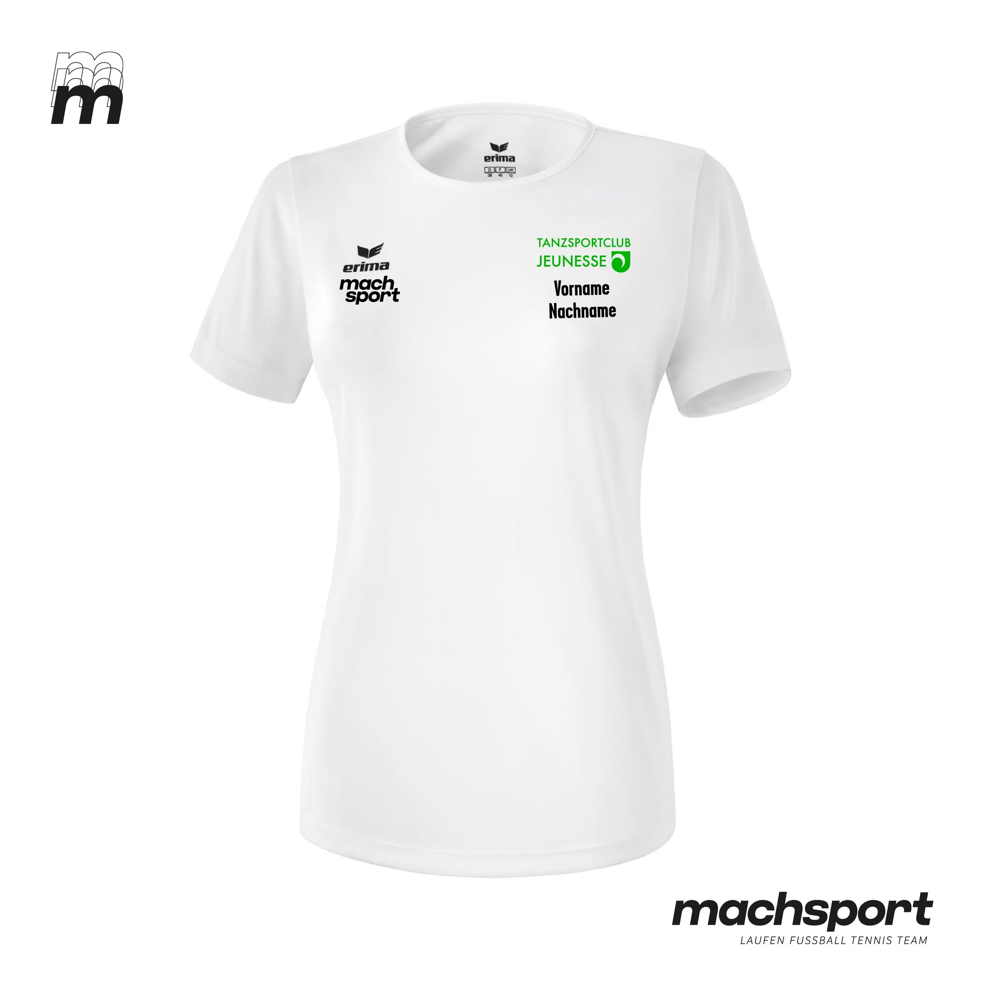 TSC Jeunesse Funktionsshirt Weiß Frauen - machsport – Bild 