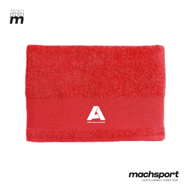 Erima Union HOVA Adlwang Teamsport Badetuch mit Logo, weiches Handtuch für Sport und Freizeit, blaues Design.