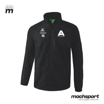 Union HOVA Adlwang Teamsport Regenjacke von Erima, wasserdichte Sportjacke mit Kapuze und reflektierenden Details.