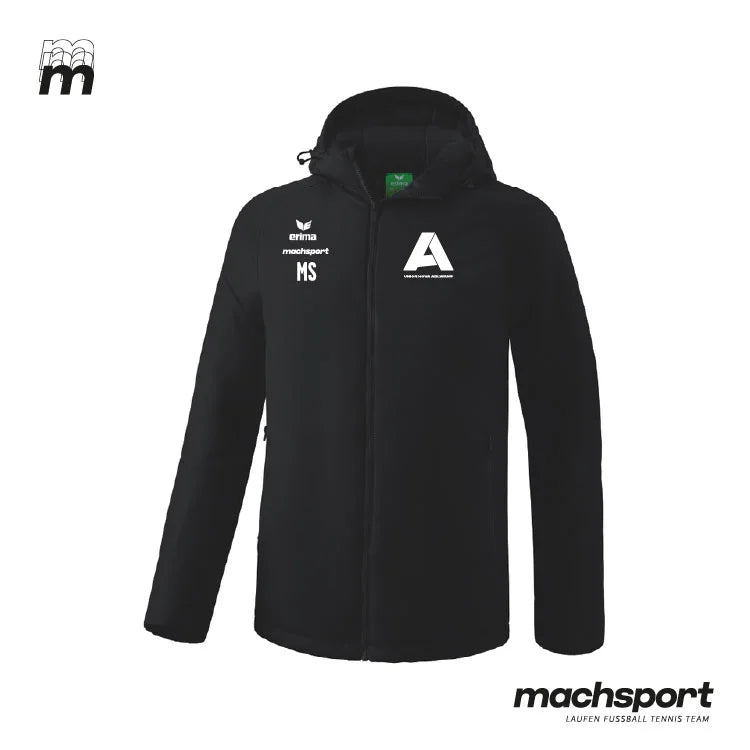 Union HOVA Adlwang Winterjacke von Erima, Teamsport-Winterjacke in dunkler Farbe mit Kapuze und sportlichem Design. – Bild 