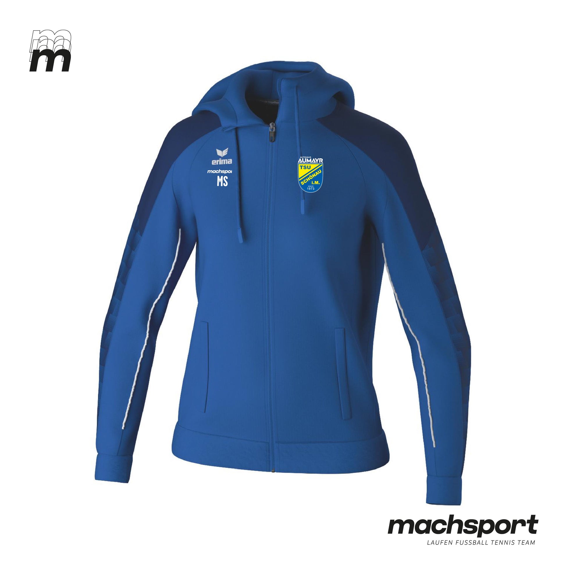 Union Schönau Trainingsjacke mit Kapuze Damen - machsport – Bild 