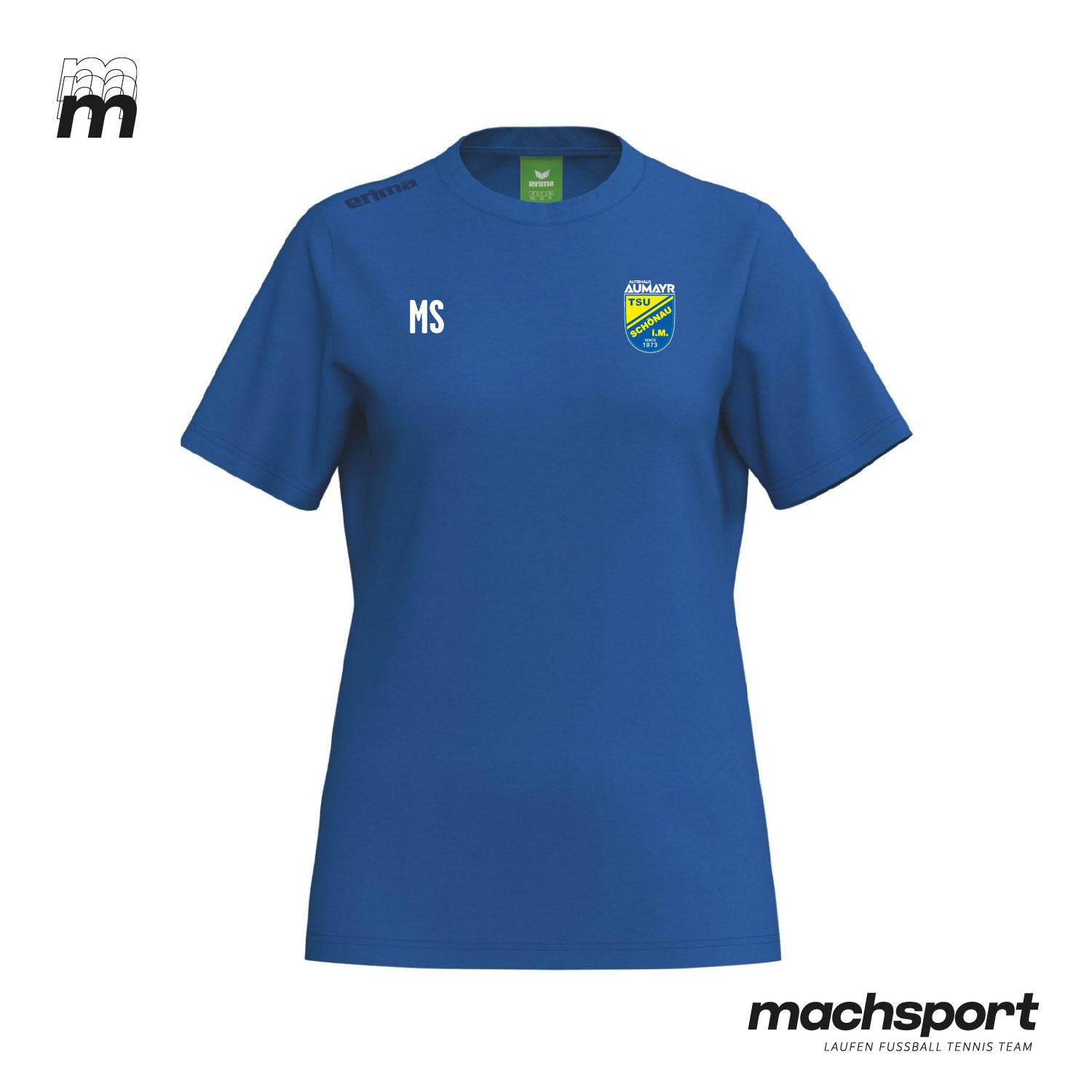Damen Teamsport-Shirt von Erima, Union Schönau TS, bequemes Basic-Shirt mit Logo, ideal für sportliche Aktivitäten. – Bild 