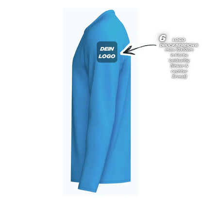 Erima Unisexlaufshirt Intro Funktionsteamshirt longsleeve, curacao - machsport