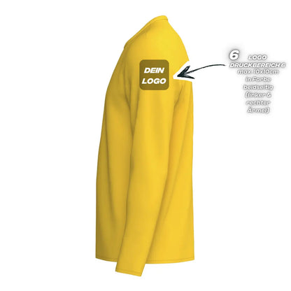 Erima Unisexlaufshirt Intro Funktionsteamshirt longsleeve, gelb - machsport