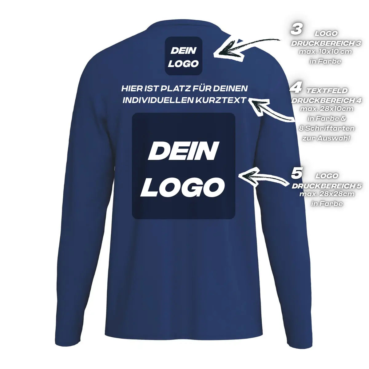 Erima Unisexlaufshirt Intro Funktionsteamshirt longsleeve, new navy - machsport – Bild 